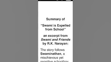Swami is Expelled from School Summary