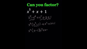 Factoring x^5+x+1 | A Quintic