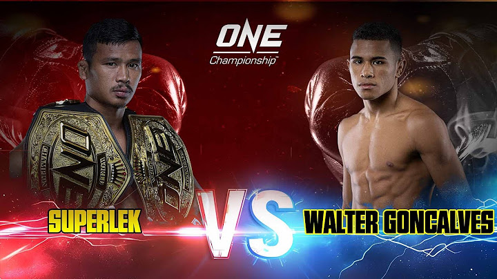 Đòn chỏ huỷ diệt của Superlek khiến Walter Goncalves hoàn toàn sụp đổ