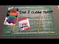 Can I clean my self healing cutting mat with an eraser?