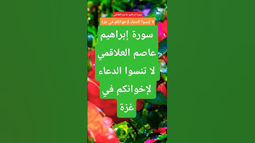 سورة إبراهيم عاصم العلاقمي #المصحف #لايك #قران_كريم #حالات_واتس  #راحة_نفسية #دويتو #ترند  #اكسبلور