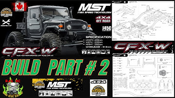 MST CFX-W J45C MPA PORTAL AXLE BUILD SERIES "PART 2" CHASSIS BUILD STEPS
