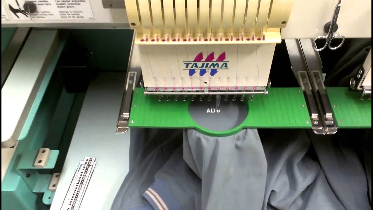 Tajima 6 head embroidery machine.mp4 - YouTube