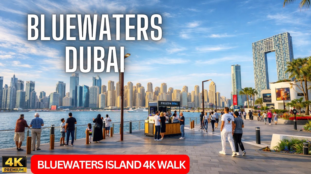 Dubai [4K] Amazing Dubai Bluewaters Island walking tour 🇦🇪