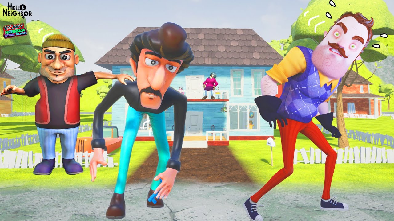 HIRSIZ KUZENLER BASKIN YAPTI 😱 Hello Neighbor Scary Robber Mod