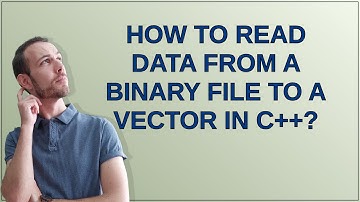 How to read data from a binary file to a vector in c++?