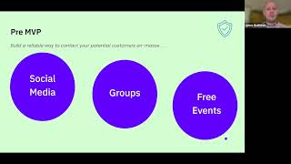 James Matthews @ Connectd speaking to our community. Hetalked about  How to scale to £1million ARR