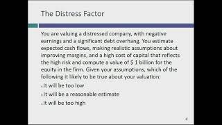 Session 15: Valuing young companies and mature companies in transition