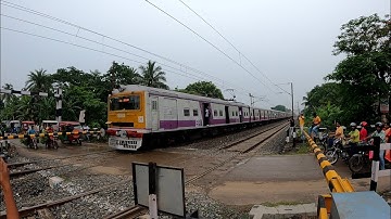 Single Windshield Colorful Emu Local Train speedy Accelerated Moving Throughout Railgate