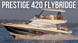 $1,200,000 Yacht Tour | Prestige 420 Flybridge Yacht Walkthrough