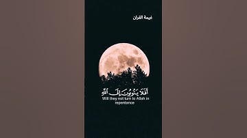 ﴿أَفَلا يَتوبونَ إِلَى اللَّهِ وَيَستَغفِرونَهُ وَاللَّهُ غَفورٌ رَحيمٌ﴾|| القارئ عبدالرحمن مسعد