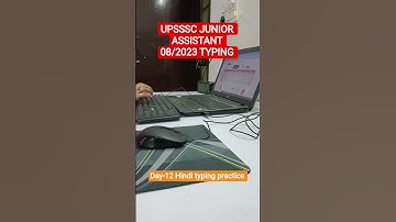 UPSSSC JUNIOR ASSISTANT 08/2023 HINDI TYPING PRACTICE 🥳 #upsssc #ssc #shorts #youtubeshorts #youtube