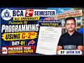 🔥Principle of Programming Using C | BCA 2nd Semester PYQ Paper Solution | DAY-01