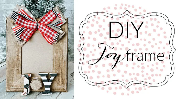 DIY Christmas JOY Frame! #ChristmasinJuly