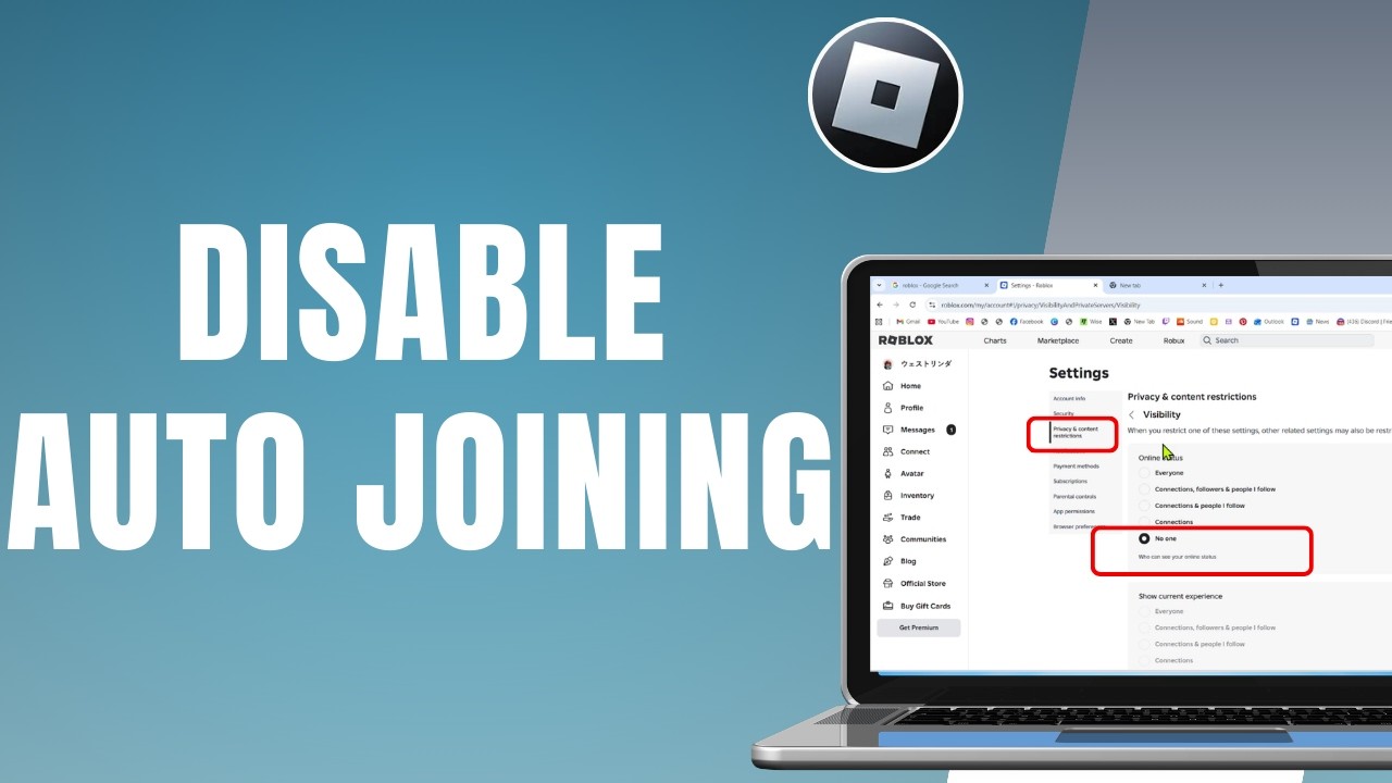 How To Disable Auto Joining Friends In Roblox YouTube 