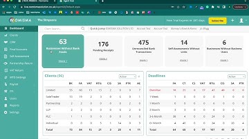 How to manage clients and deadlines from other software packages within Nomisma