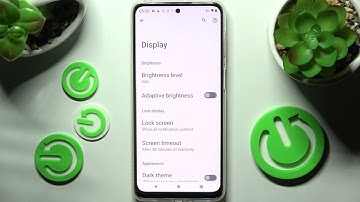 How to Turn On / Turn Off the Adaptive Brightness on MOTOROLA Moto G42 - Auto Brightness