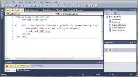 Visual Basic Tutorial   170   Paint Part 3 Building GraphicsCircle   YouTube