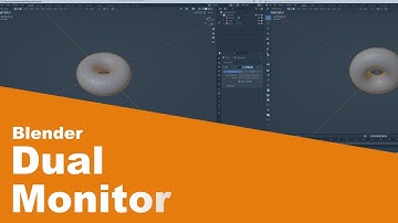 Blender 3.1 - Dual Monitor Setup - Quick Tutorial