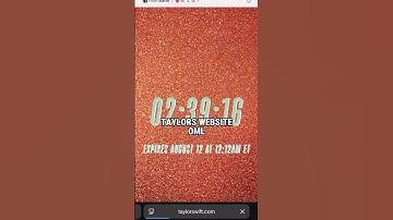 TAYLORS WEBSITE OMGGG | #taylorswift