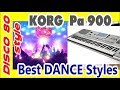 KorgPa~лучшие 8 стилей Dance~Обзор-2018 new-импровизация в стиле диско 80-х 90-х