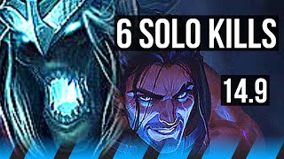 KARTHUS vs SYLAS (MID) | 6 solo kills, 700+ games, Godlike | EUW Master | 14.9