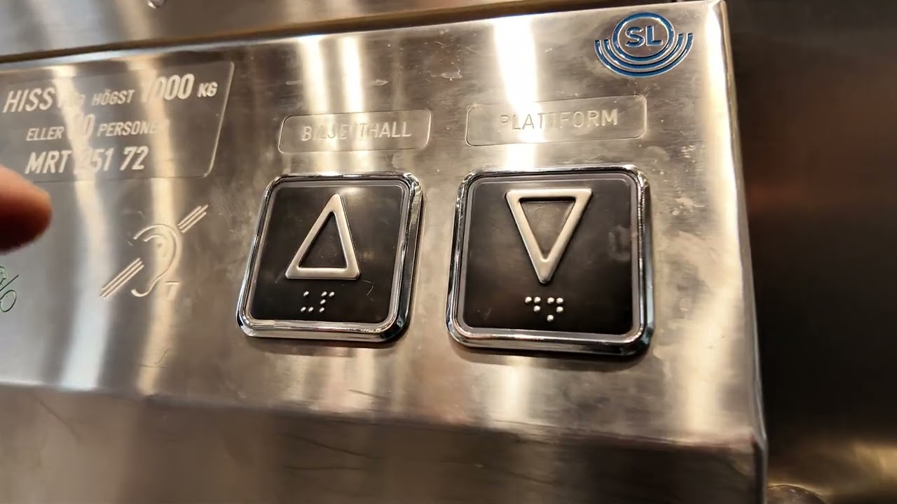 Sweden, Stockholm, Mariatorget Subway Station, 1X elevator, 1X escalator, 1X inclined elevator