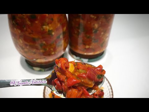 Video: Patlıcan Ilə Qırmızı Bibər Rulosu