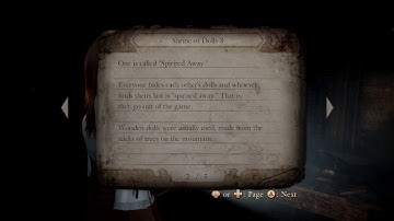 fatal frame Maiden of the black water Chapter 4/ Interlude /4th Drop