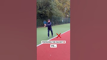 Are you preparing the racket correctly? #tennis #tennistips