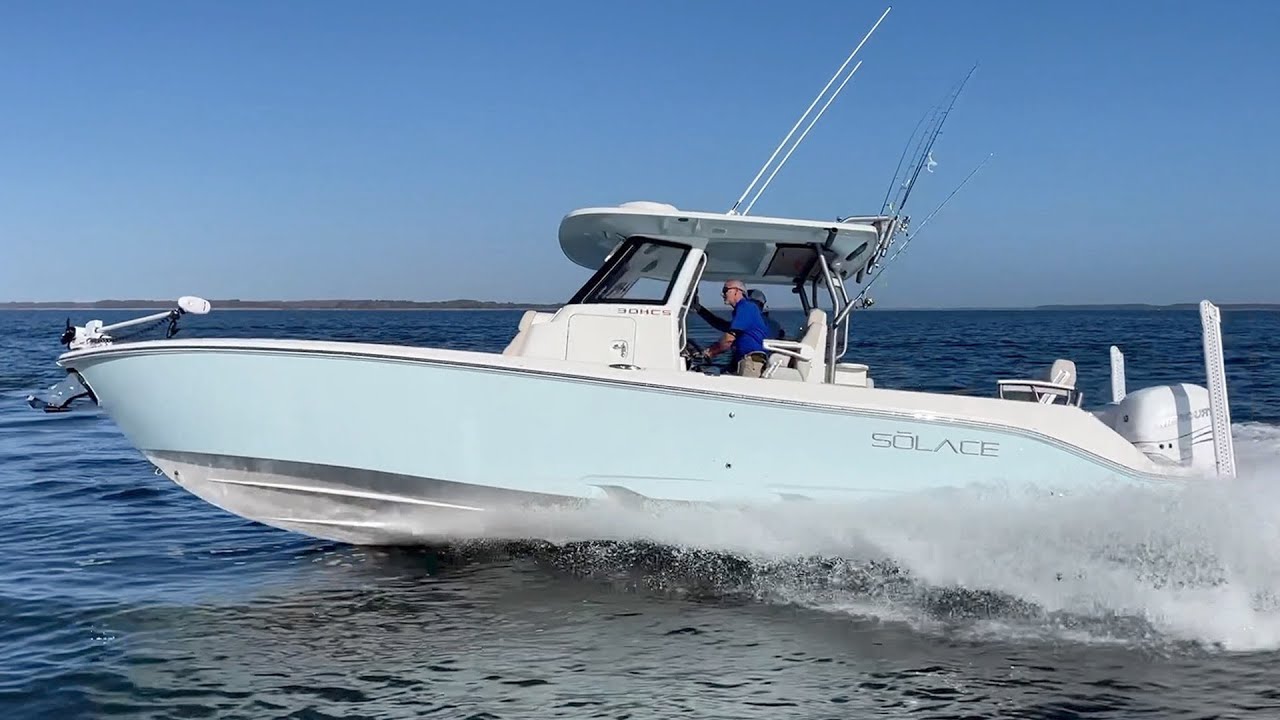 SOLACE 30 HCS Hybrid Center Console Bay Boat YouTube