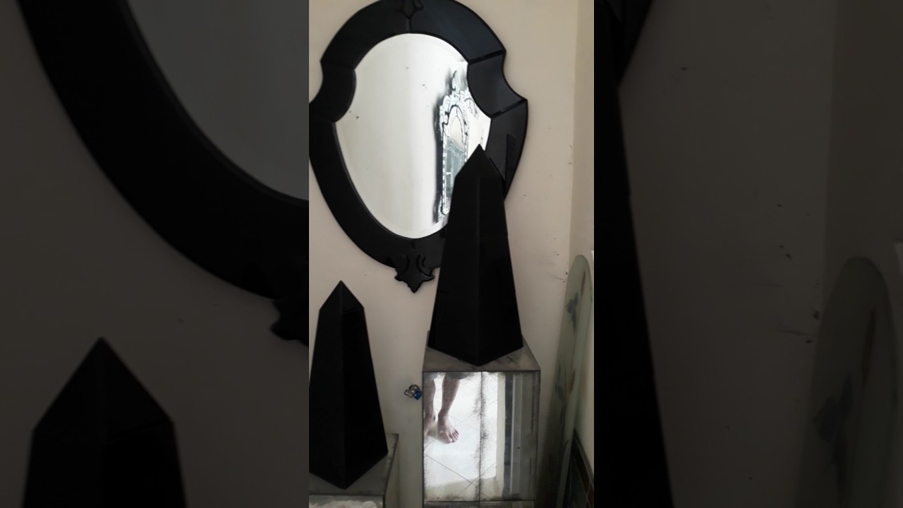 venetian mirror black