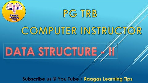 TRB Computer Instructor DataStructure 2