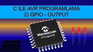 C İLE AVR PROGRAMLAMA || GPIO-OUTPUT İŞLEMLERİ || BUTON İLE LED KONTROLÜ || AVR PROGRAMMING IN C