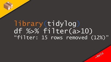 Get summary outputs of dplyr functions in R with Tidylog