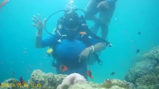 Scuba Diving Is Not Easy For All. Panic And Scared