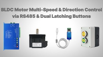 BLDC Motor Multi-Speed Control with RS485 & Latching Buttons