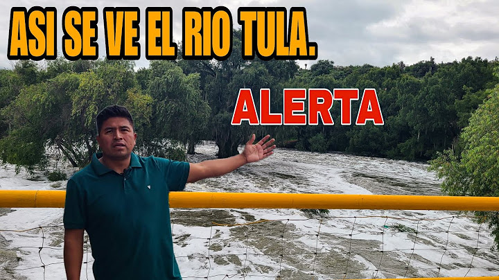 Rio Tula, asi se ve en  este momento  ALERTA.