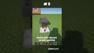 Top 5 Redstone Clock In Minecraft 🕐🔥 Minecraft Tutorial #minecraft #tutorial #gaming #shorts #short