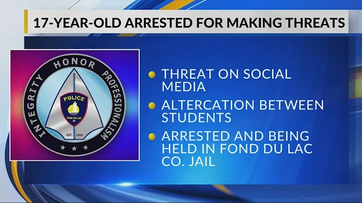 Fond du Lac 17-year-old arrested for making Terroristic Threats