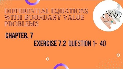 Chapter 7, The Laplace Transform, Exercise 7.2, Differential Equations with boundary value problems,
