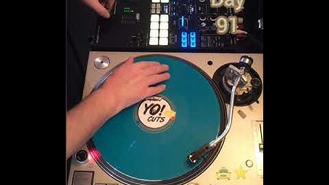 Scratching Day 91.  green record boomerang training