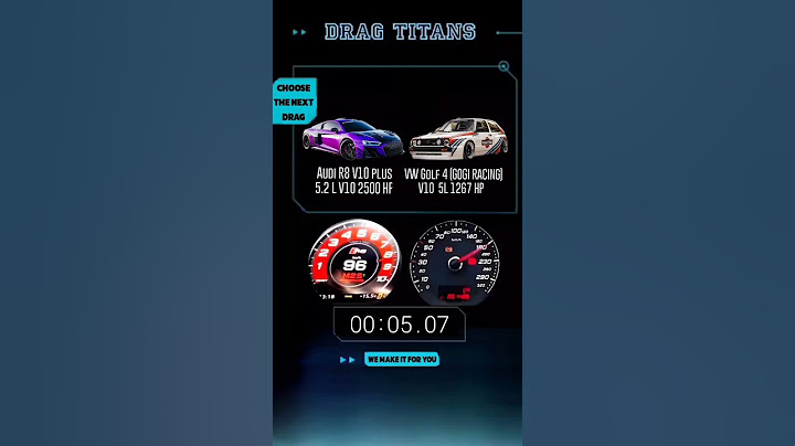 1200 HP VW Golf MK4 vs 2500 HP Audi R8 V10 plus #drag #dragrace #race vw
