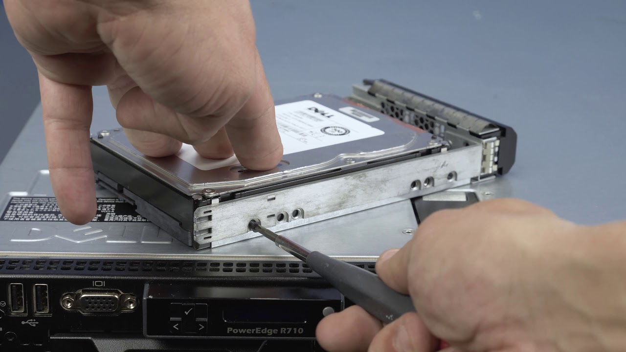 Dell Poweredge R710 Hard Drive Installation YouTube