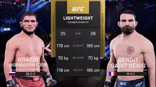 Khabib Nurmagomedov vs Benoit Saint Denis Full Fight UFC Fight Night