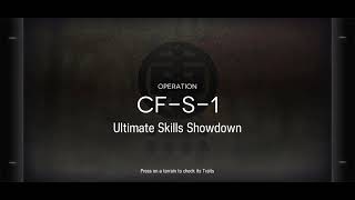 Arknights A Flurry to the Flame CF-S-1 Ultimate Skills Showdown