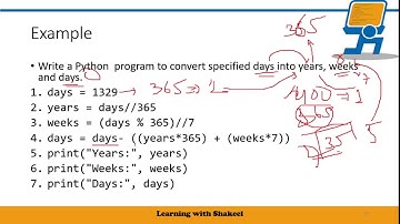 Examples of Modulus, Exponentiation and Floor division Operators | Python Arithmetic Operator