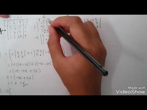 Determinan Matriks 4x4 dengan Metode Ekspansi Laplace