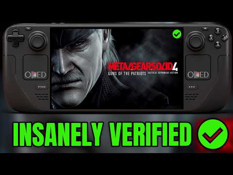 Thumbnail for Metal Gear Solid 4 on Steam Deck is INSANELY VERIFIED!