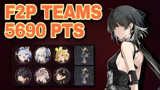 I'm Back! The Whimpering Wastes F2P Teams 5690 Points